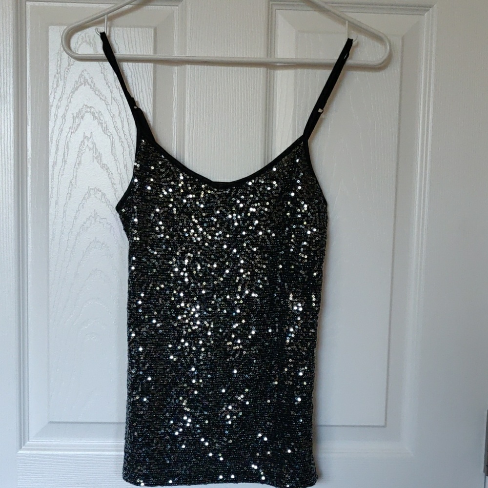 Express fun squin tank